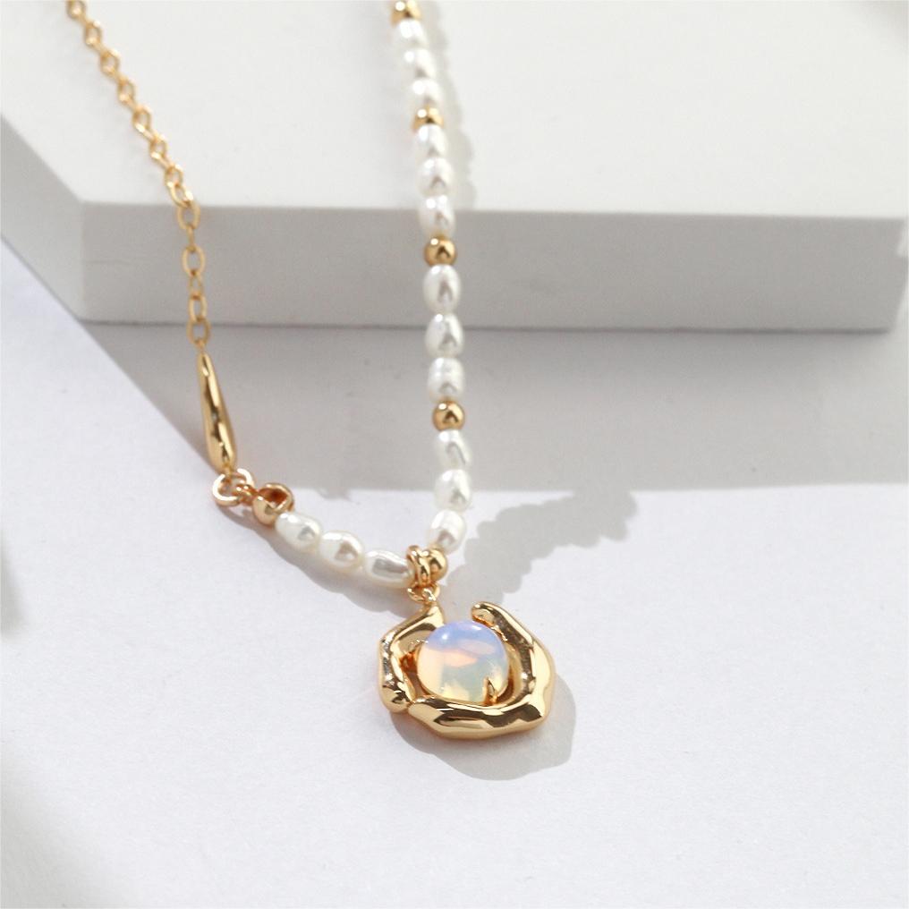 Artemis Opal Pearl Necklace
