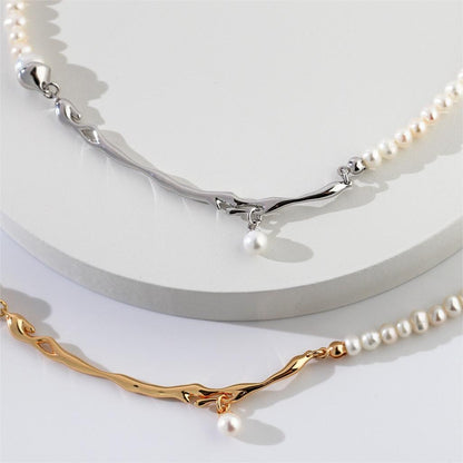 Lava Pearl Choker Necklace