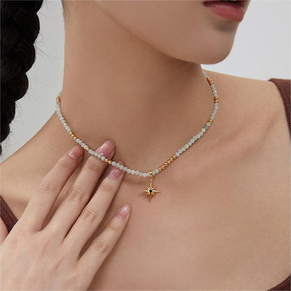 Stella jade geamstone necklace