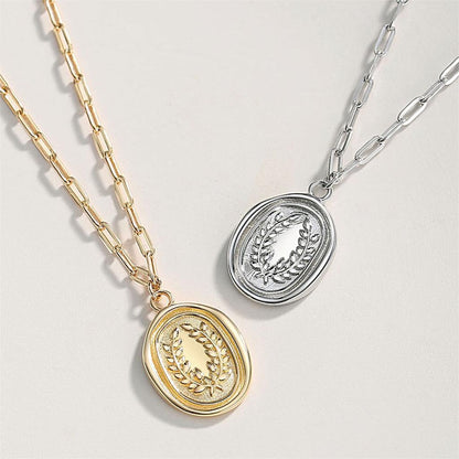 Wheat Stamp Necklace