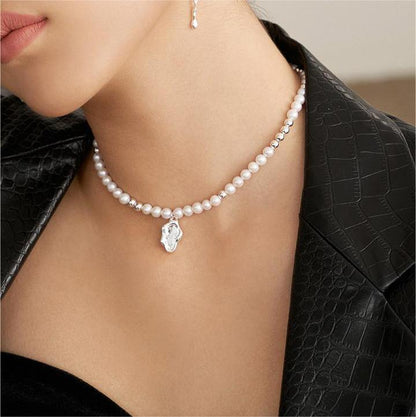 Lacus Pearl Silver Necklace